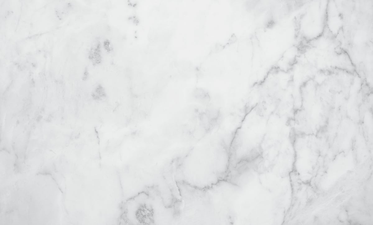 White marble slab with glossy polished surface and grey veining